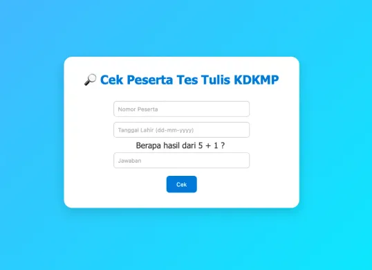 Ilustrasi cek jadwal dan nama peserta PMO Koperasi Merah Putih 2025. (Sumber: aac.unair.ac.id)