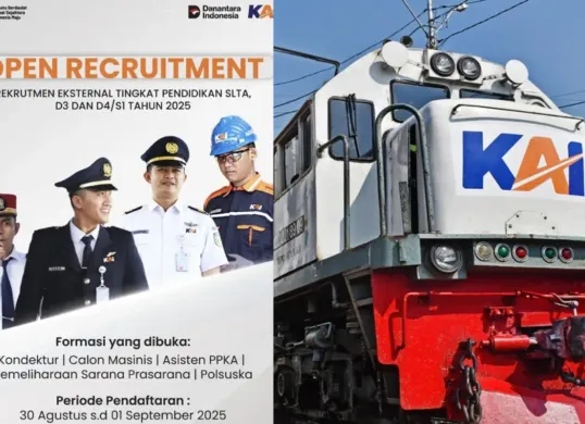 Simak link resmi rekrutmen KAI 2025 hasil seleksi. (Sumber: Instagram/@keretaapikita)