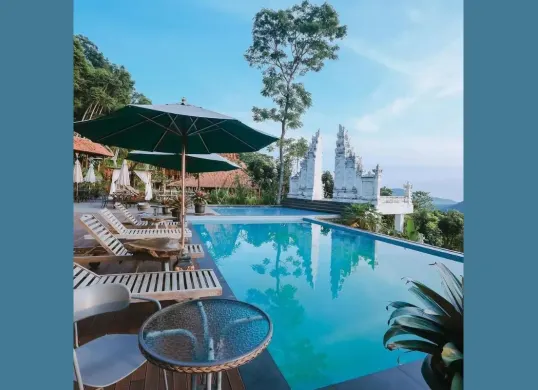 Mandapa Kirana Sentul, penginapan instagramable dengan nuansa Bali (Sumber: Instagram/@mandapakirana)