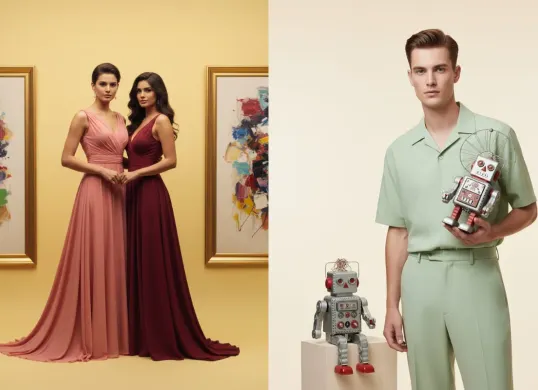 Ilustrasi foto buatan Gemini AI dengan nuansa elegan dan retro minimalis. (Sumber: Poskota/Gemini AI)