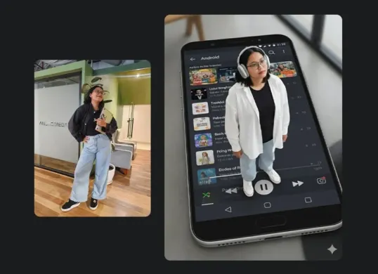 Contoh foto hasil edit dengan AI Gemini yang lagi tren. (Sumber: Google Gemini)
