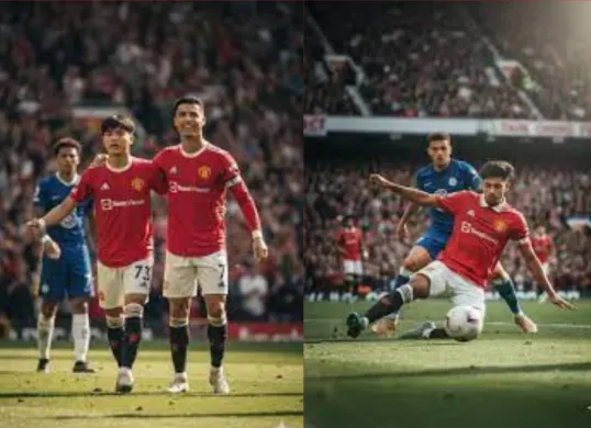 Contoh hasil foto AI ala pemain sepak bola menggunakan Gemini AI (Sumber: Dok/Gemini AI)