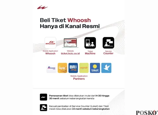 Cara Beli Tiket Whoosh secara Offline maupun Online (Sumber: kcic.co.id/)