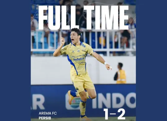 Persib Bandung rebut kemenangan atas Arema (Sumber: Instagram/@persib)