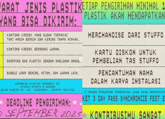 Ilustrasi cara mendapatkan tiket Synchronize Fest 2025 gratis. (Sumber: Instagram/@synchornizefest)