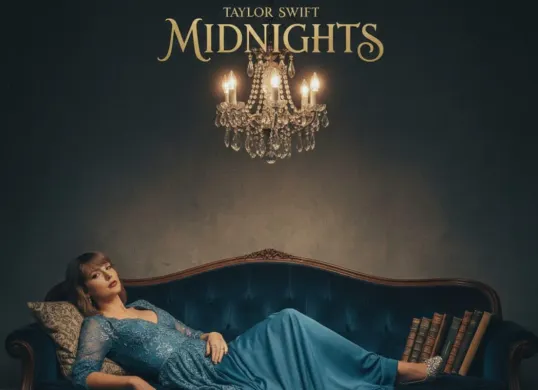 Ilustrasi cover album Taylor Swift buatan Gemini AI. (Sumber: Poskota/Gemini AI)