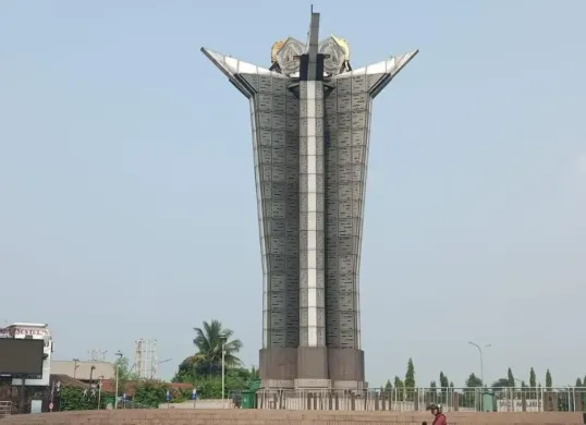 Tugu Pancakarsa, Desa Sentul, Kecamatan Babakan Madang, Kabupaten Bogor, disempurnakan. (Sumber: Dok. Istimewa)