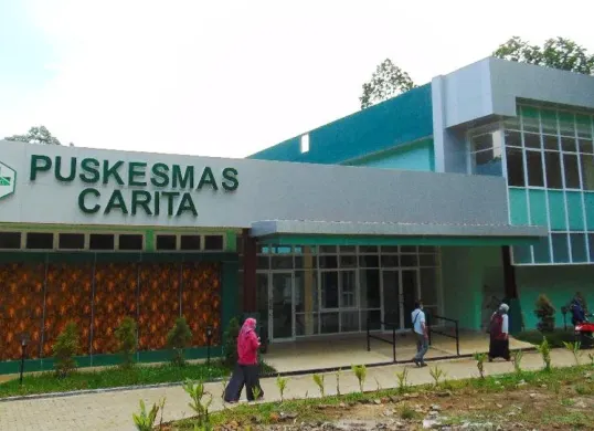 Kantor Puskesmas Carita di Desa Tembong, Kecamatan Carita, Kabupaten Pandeglang. (Sumber: Istimewa)