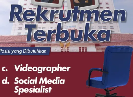 Lowongan kerja Kemenko PM RI untuk posisi Videografer dan Social Media Specialist. (Sumber: Instagram/@kemenkopmri)