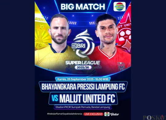 LINK LIVE STREAMING Bhayangkara FC vs Malut United Hari Ini 25 September 2025 Kick Off Pukul 15.30 WIB (Sumber: Instagram/sports.indosiar/Edited Muhammad Ibrahim)