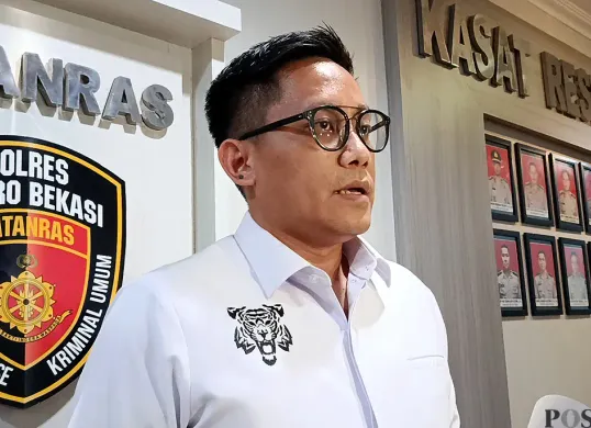 Kasat Reskrim Polres Metro Bekasi, AKBP Agta Bhuwana Putra. (Sumber: POSKOTA | Foto: Nurpini Aulia Rapika)