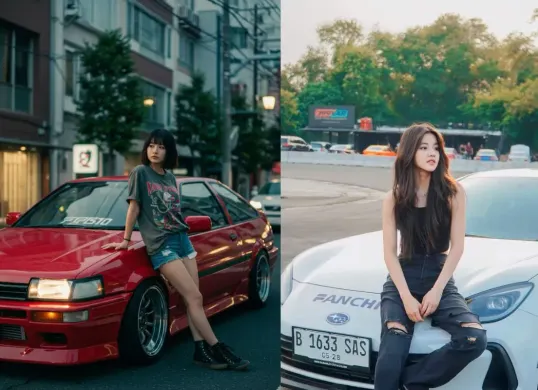 Gemini AI dengan prompt foto diri di depan mobil sport (Sumber: Dok/Gemini AI)