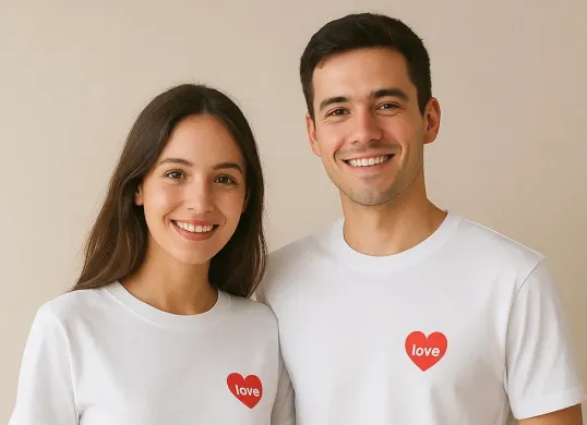 Prompt Gemini AI Foto Pakai Baju Couple Bersama Pasangan (Sumber: AI)
