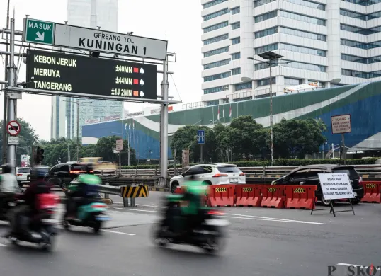 Ganjil genap di Jakarta tidak berlaku hari ini sehubungan perayaan Natal 2025. (Sumber: Poskota/Bilal Nugraha Ginanjar)