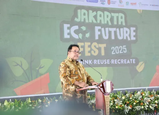 Wakil Gubernur Jakarta, Rano Karno di CIBIS Park, Jakarta Selatan, Kamis, 25 September 2025. (Sumber: Poskota/Muhammad Tegar Jihad)