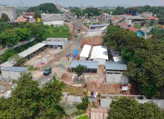 Kondisi Sentra Fauna dan Kuliner Jakarta di kawasan Lenteng Agung, Jakarta Selatan diperuntukkan sebagai tempat relokasi pedagang Pasar Barito. (Sumber: Dok. Pemprov Jakarta)