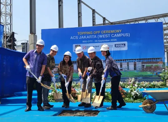 Acara Topping Off ACS Jakarta West Campus di BSD City, Tangerang, Jumat, 26 September 2025. (Sumber: Dok. Sinar Mas)