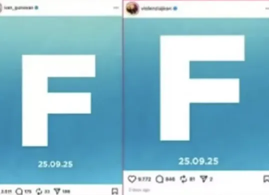 Postingan Misterius Bertuliskan F 25.09.25 Banjiri Media Sosial, Apa Pesannya? (Sumber: Instagram)