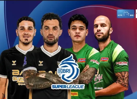 Jadwal pertandingan Dewa United vs Persebaya Surabaya di BRI Super League 2025/2026 (Sumber: Vidio.com)