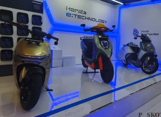 Astra Honda Motor optimistis capai target penjualan 2025 dengan strategi realistis dan produk andalan. (Sumber: Poskota/Erwan Hartawan)