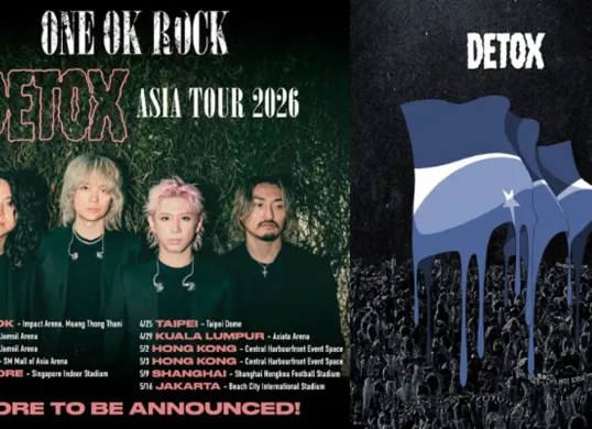 Siap-siap untuk war tiket! ONE OK ROCK konfirmasi tampil di Jakarta Mei 2026. Simak pengumuman resmi, jadwal kota lainnya di Asia, dan persiapkan diri untuk konser spektakuler mereka. (Sumber: Instagram/oneokrockofficial)
