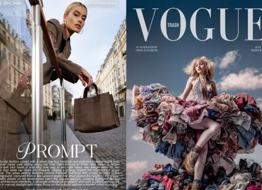 Transformasi instan: hasil edit foto ala majalah fashion menggunakan Google Gemini AI yang viral di media sosial. (Sumber: Dok/Gemini AI)