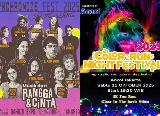 Cek 13 daftar event di Jakarta pada Oktober 2025. (Sumber: kolase Instagram)