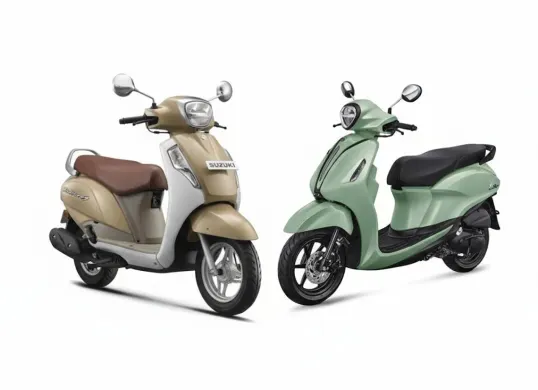 Suzuki Access 125 siap bersaing dengan Yamaha Grand Filano di segmen matic retro. (Sumber: Suzuki & Yamaha)