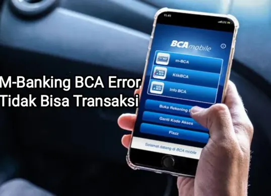 Aplikasi M-Banking BCA Error dan tidak bisa melakukan transaksi. (Sumber: Dok. BCA)