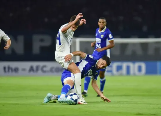Pertandingan Persib Bandung vs Lion City Sailors di ajang ACL Two 2025/2026. (Sumber: Persib)
