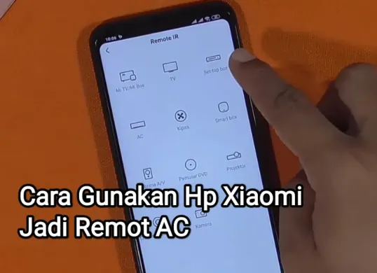 Cara menggunakan Hp Xiaomi jadi remot AC. (Sumber: YouTube/Raka Channel)