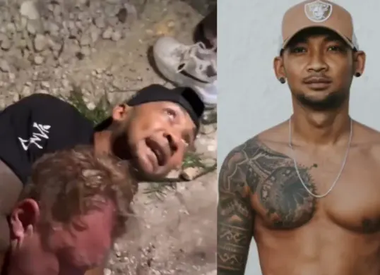 Sosok Belda Brig Sando tengah menjadi sorotan usai sebuah video yang memperlihatkan aksinya terhadap turis asal Rusia viral di media sosial. (Sumber: X/@ExxAlerts)