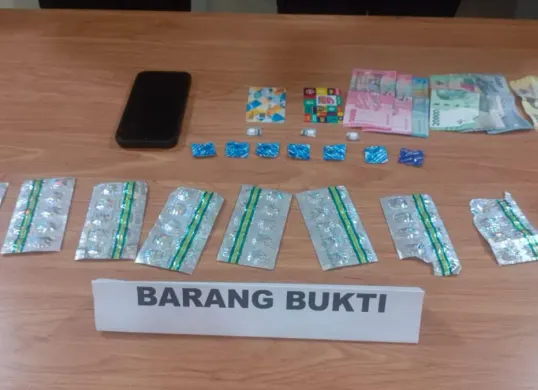 Barang bukti yang berhasil disita pihak Polsek Pamulang. (Sumber: Istimewa)