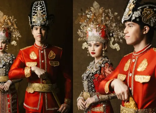 Prewedding El Rumi dan Syifa Hadju viral, busana adat Gorontalo banjir pujian. (Sumber: Instagram/@syifahadju)