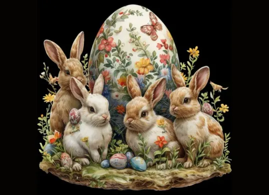 Ilustrasi. telur paskah adalah simbol kebangkitan yesus. (Sumber: Pinterest/tjnextgen99)