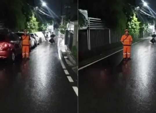 Laporan aduan JAKI diduga dimanipulasi dengan foto AI viral di media sosial. (Sumber: Threads/@seinsh)