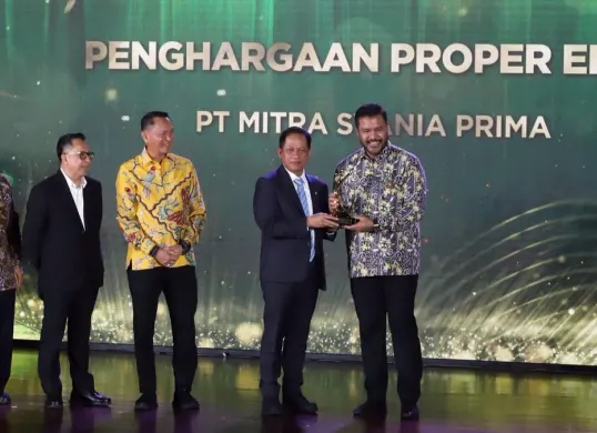 PT Mitra Stania Prima raih Proper Emas dan Green Leadership dari Kementerian Lingkungan Hidup (KLH). (Sumber: Istimewa)