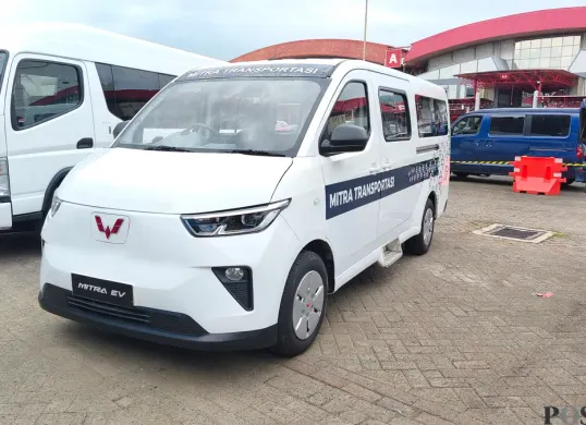 Wuling Mitra EV hadir di GIICOMVEC 2026 (Sumber: Poskota/ Erwan Hartawan)