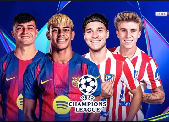 Live Streaming Barcelona vs Atletico Madrid di Liga Champions 2025/2026 (Sumber: Vidio.com)