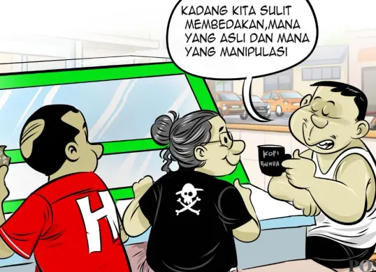 Obrolan warteg hari ini, Kamis, 9 April 2026. (Sumber: Poskota/Arif Setiadi)