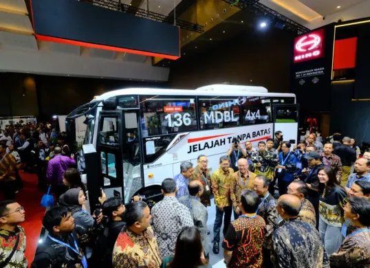 GIICOMVEC 2026 berlangsung sejak 8 April dan akan berakhir pada 11 April 2026 dengan lokasi terbaru di Jakarta International Expo (JIExpo), Kemayoran (Sumber: GAIKINDO)