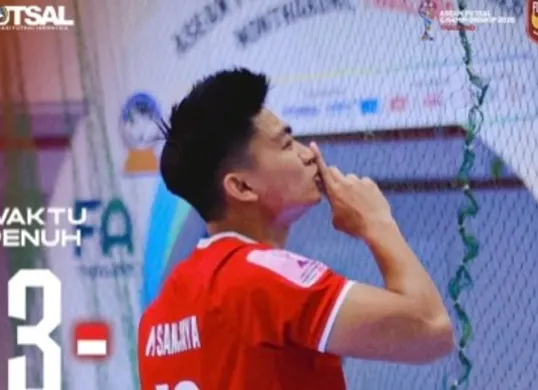 Timnas Futsal Indonesia berhasil kalahkan Vietnam dengan skor 3-2 di Piala AFF Futsal 2026. (Sumber: Instagram/@timnasfutsal)