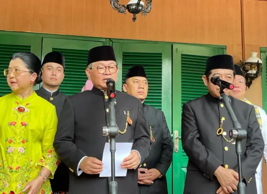 Gubernur Jakarta Pramono Anung di Lapangan Banteng, Jakarta Pusat, Sabtu, 11 April 2026. (Sumber: Poskota/M. Tegar Jihad)