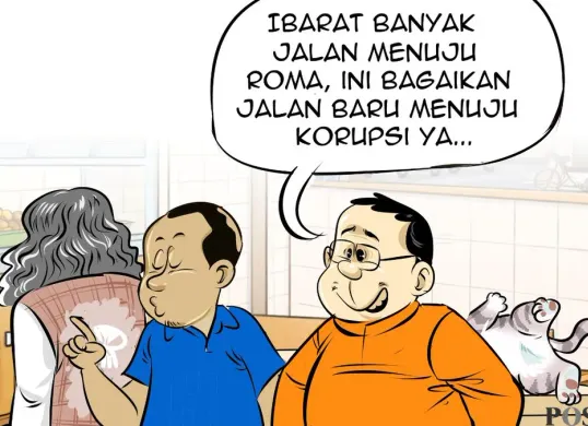 Obrolan Warteg: Bagaikan Jalan Baru Menuju Korupsi, edisi Senin, 13 April 2026. (Sumber: Poskota/Arif Setiadi)