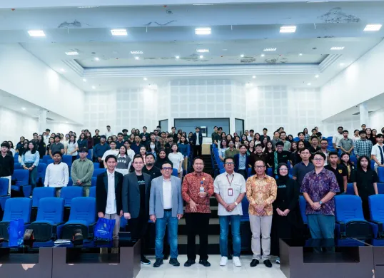 Program Data Unboxed Strengthening Indonesia’s AI Ecosystem: From Campus Innovation to National Impact di Auditorium Universitas Udayana, Bali, Jumat, 10 April 2026. (Sumber: Dok. Telkom Indonesia)