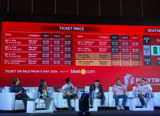 Harga resmi tiket Indonesia Open 2026 (Sumber: Herdyan Anugrah Triguna)