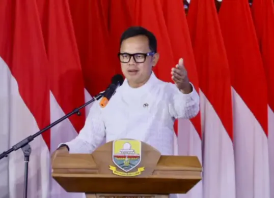 Potret Wamendagri, Bima Arya Sugiarto di Rumah Dinas Gubernur Jambi pada Rabu, 15 April 2026. (Sumber: Puspen Kemendagri)