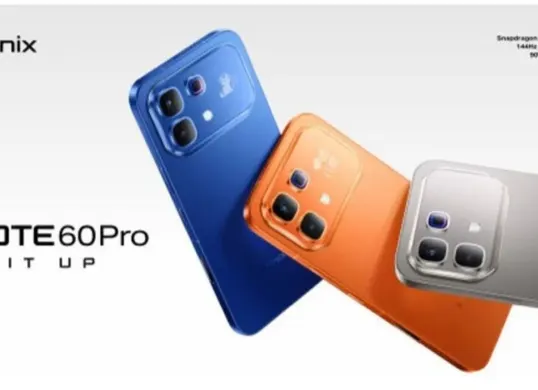 Bocoran desain Infinix Note 60 Pro yang menampilkan layar belakang dan fokus pada baterai besar untuk penggunaan intensif. (Sumber: Dok/Infinix)