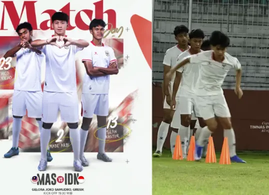 Pertandingan Indonesia vs Malaysia U-17 di Piala AFF 2026. Simak jadwal lengkap, jam tayang, siaran langsung di Indosiar dan live streaming Vidio. (Sumber: Instagram/@timnasindonesia)