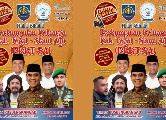 Warga Tegal di Jabodetabek gelar acara halal bihalal, pada Minggu 19 April 2026. (Sumber: Istimewa)